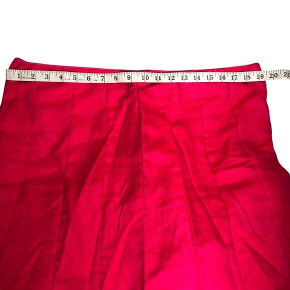 Bollywood Boho Maxi Lehenga Skirt Fuchsia Pink Gold Embroidered Peacocks - Picture 5 of 10